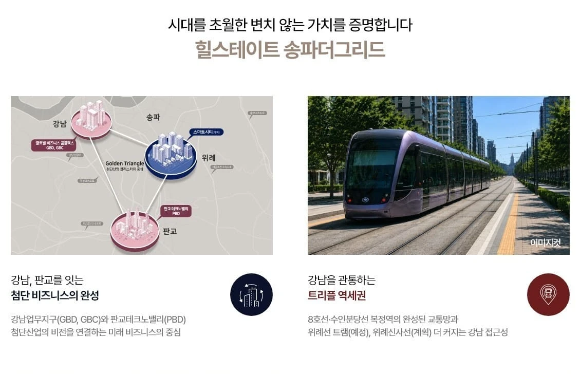 위례중앙로 34 힐스테이트 송파더그리드 단지 배치도